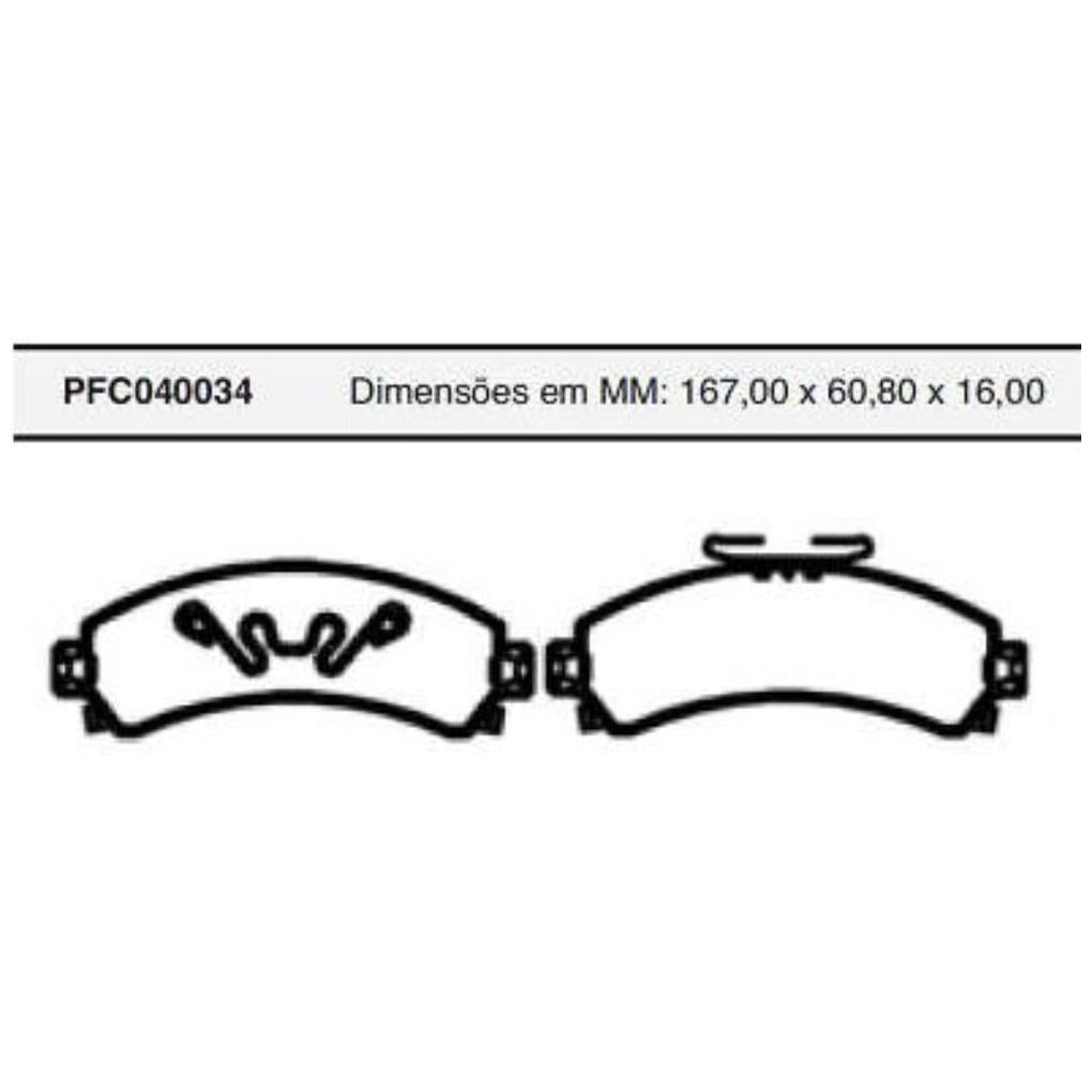 Pastilha Freio Dianteira Delphi - Cofap - PFC040034 - (1)