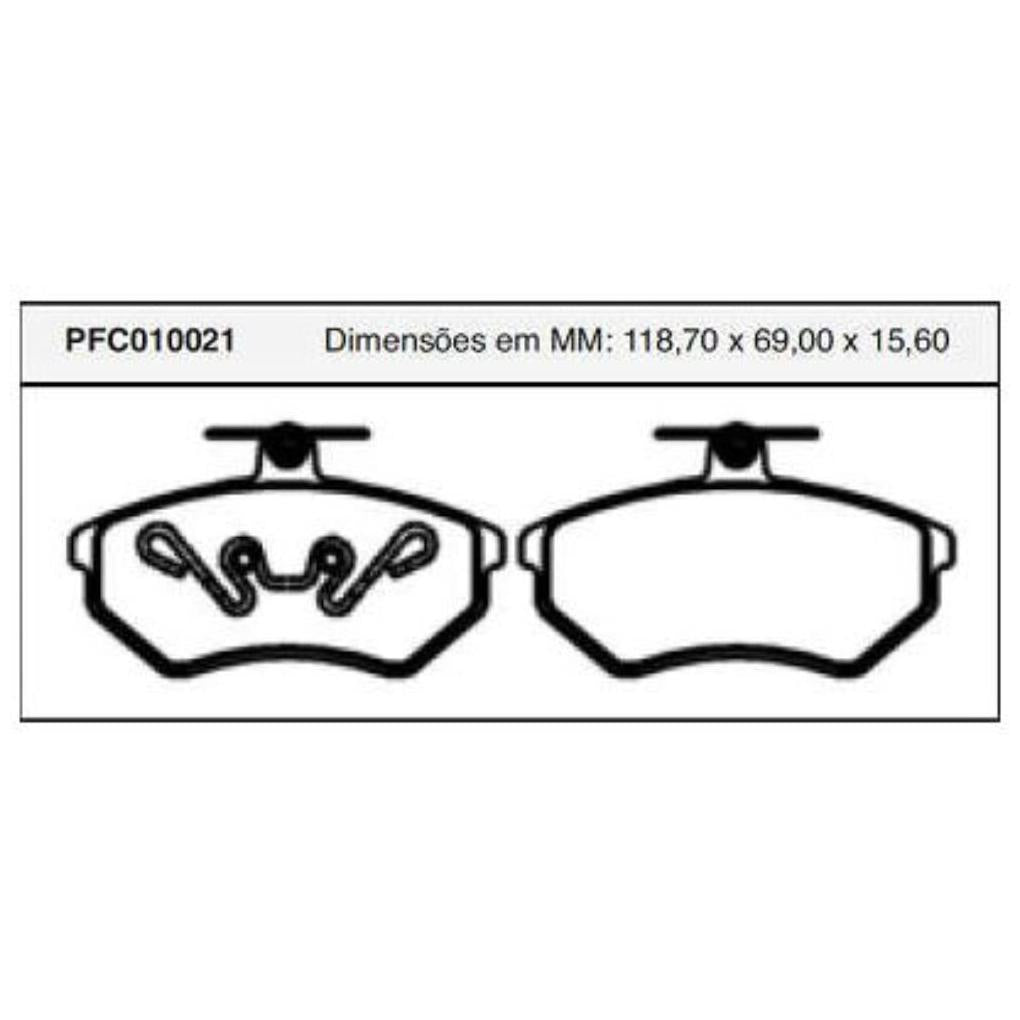 Pastilha Freio Dianteira Girling - Cofap - PFC010021 - (1)