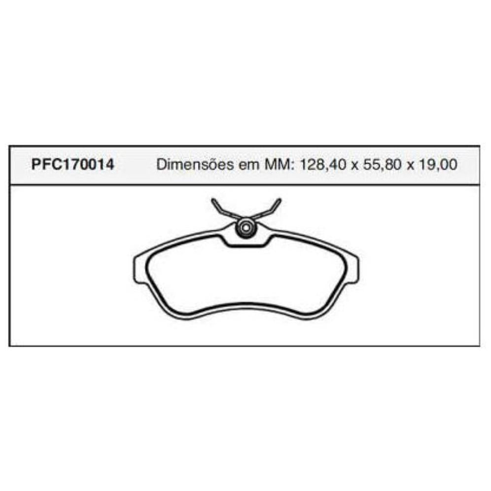 Pastilha Freio Dianteira Girling Citroen C3 - Cofap - PFC170014 - (1)