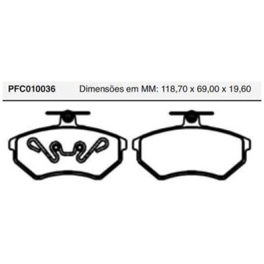 Pastilha Freio Dianteira Girling - Cofap - PFC010036 - (1)