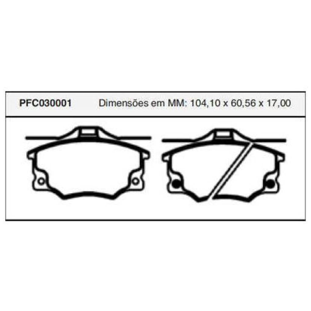 Pastilha Freio Dianteira Girling - Cofap - PFC030001 - (1)