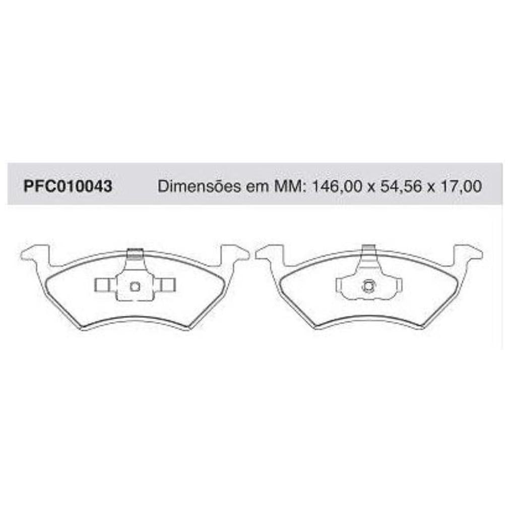 Pastilha Freio Dianteira Girling - Cofap - PFC010043 - (1)