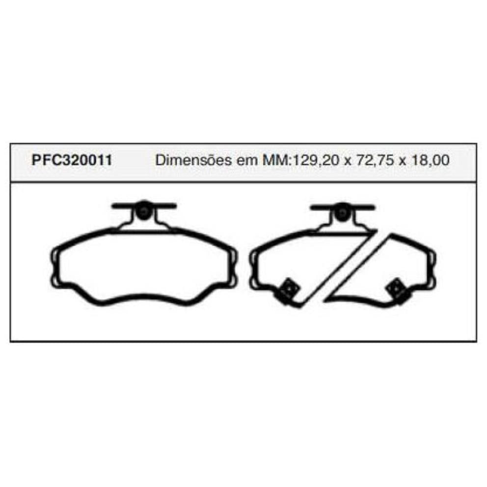 Pastilha Freio Dianteira Girling Hyundai H 100 - Cofap - PFC320011 - (1)