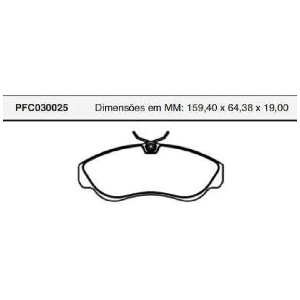 Pastilha Freio Dianteira Girling - Cofap - PFC030025 - (1)