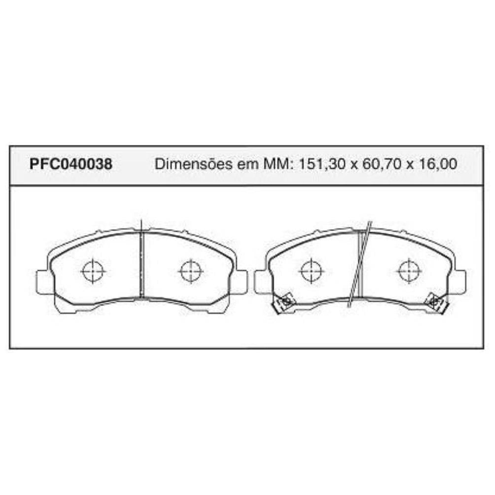 Pastilha Freio Dianteira Importado - Cofap - PFC040038 - (1)