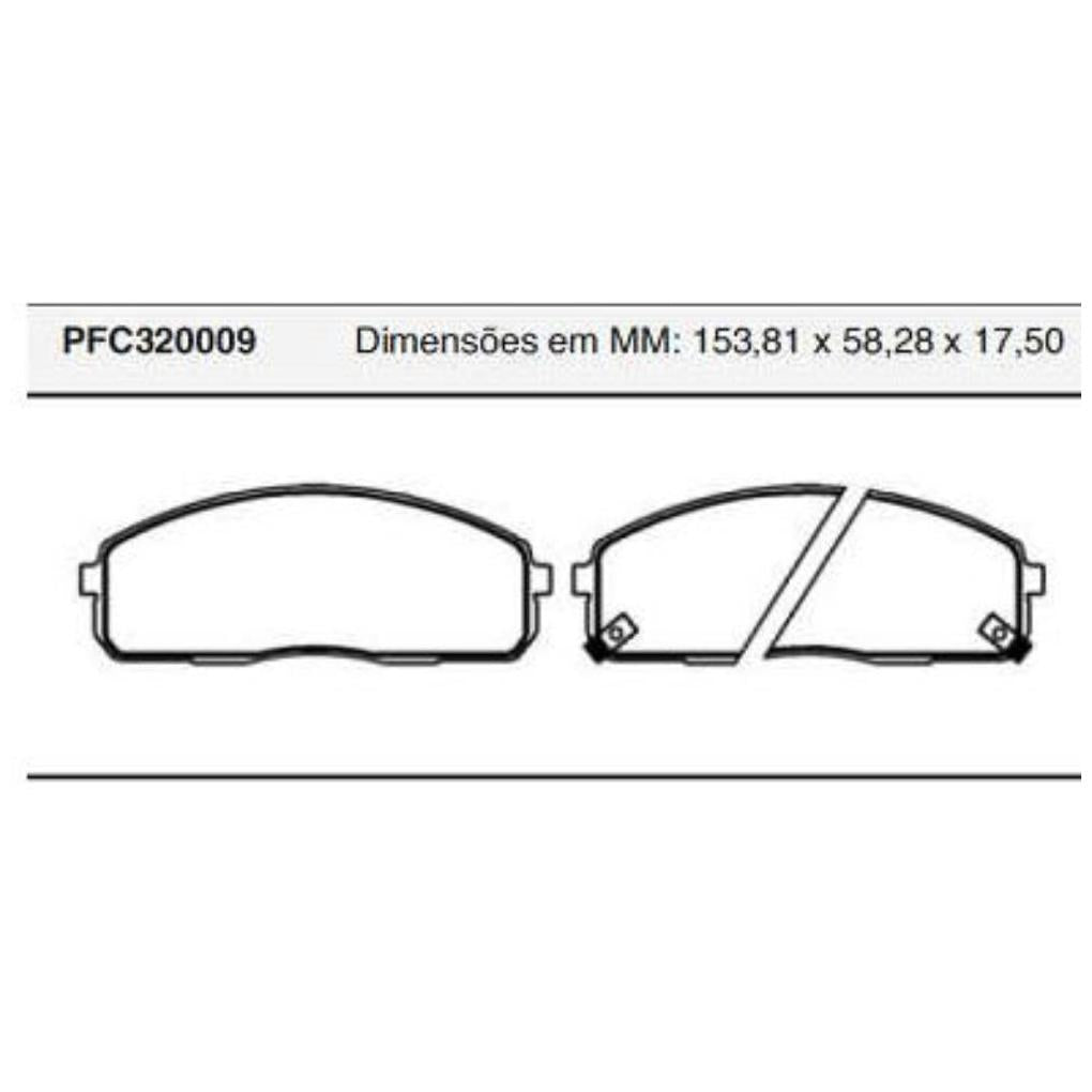 Pastilha Freio Dianteira Importado para Hyundai HR e HR HD - Cofap - PFC320009 - (1)