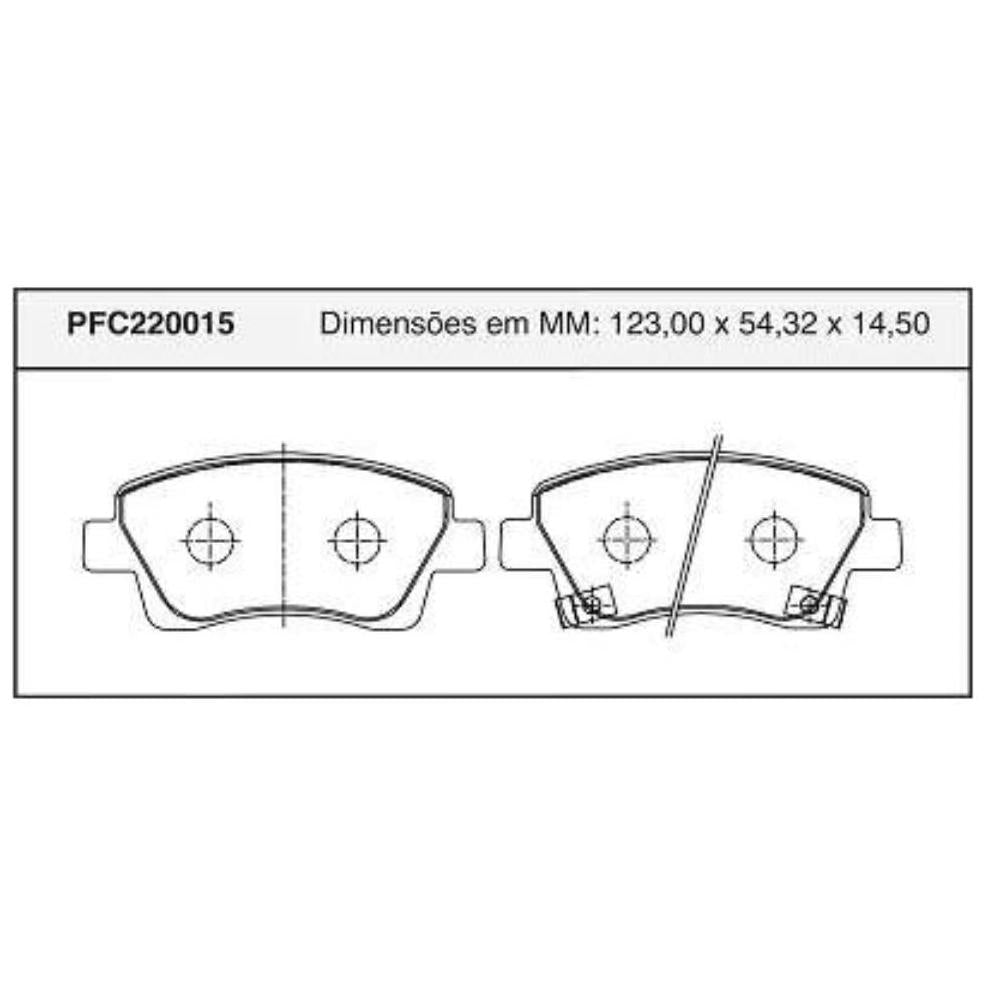 Jogo Pastilha Freio Dianteira Importado - Cofap - PFC220015 - (1)