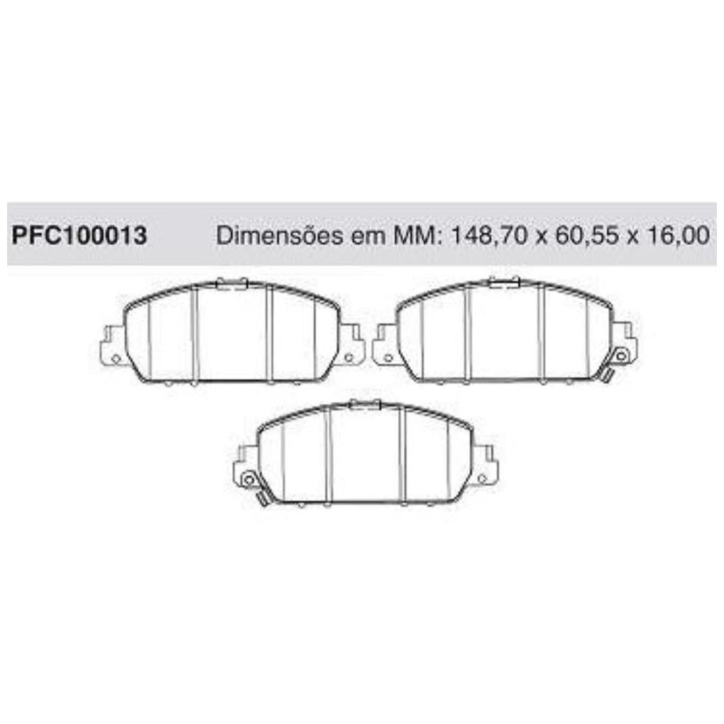 Pastilha Freio Dianteira Importado - Cofap - PFC100013 - (1)