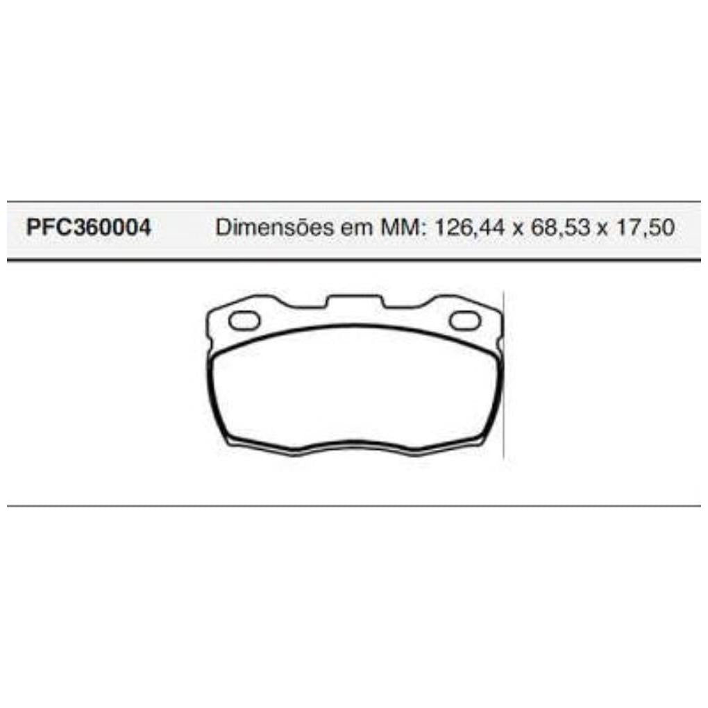 Pastilha Freio Dianteira Lockheed - Cofap - PFC360004 - (1)