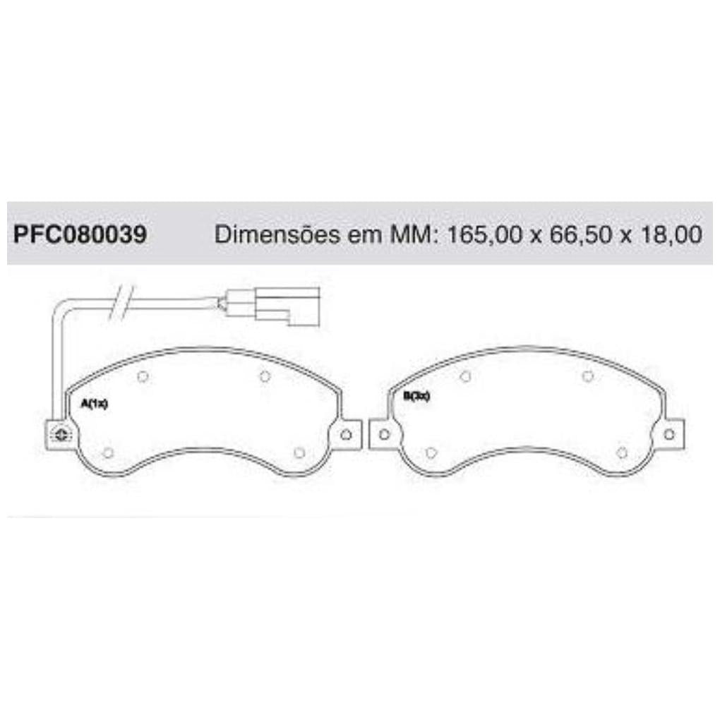 Pastilha Freio Dianteira Knorr Bremse - Cofap - PFC080039 - (1)