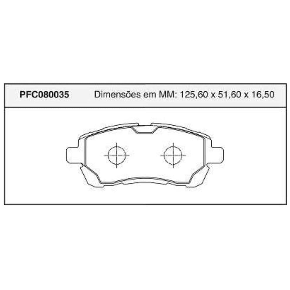 Jogo Pastilha Freio Dianteira Lucas - Cofap - PFC080035 - (1)
