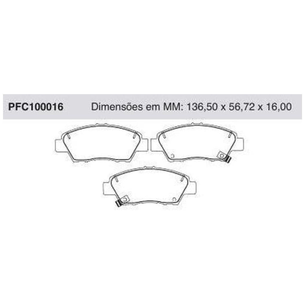 Pastilha Freio Dianteira Nissin - Cofap - PFC100016 - (1)