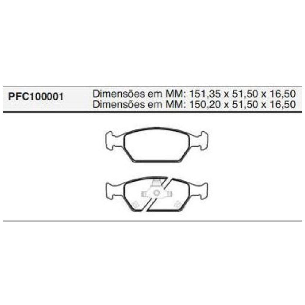 Pastilha Freio Dianteira Teves para Honda City e FIT - Cofap - PFC100001 - (1)