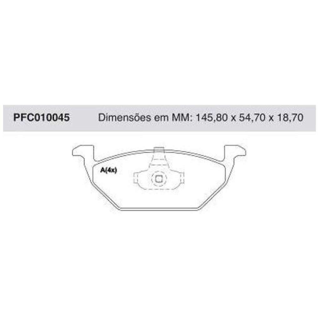 Pastilha Freio Dianteira Teves - Cofap - PFC010045 - (1)