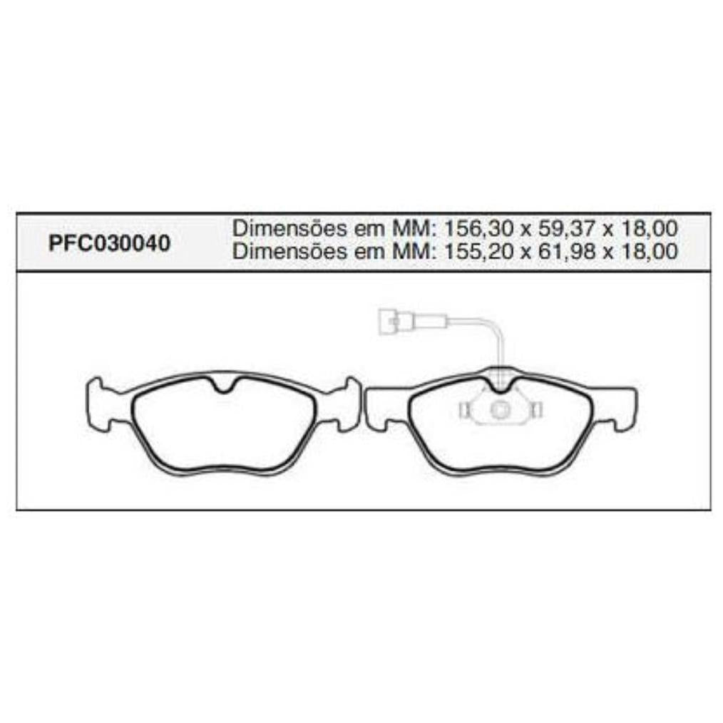Pastilha Freio Dianteira Teves - Cofap - PFC030040 - (1)