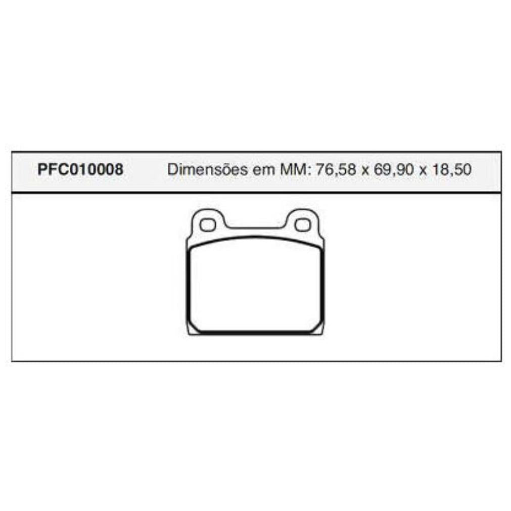 Jogo Pastilha Freio Dianteira Teves - Cofap - PFC010008 - (1)