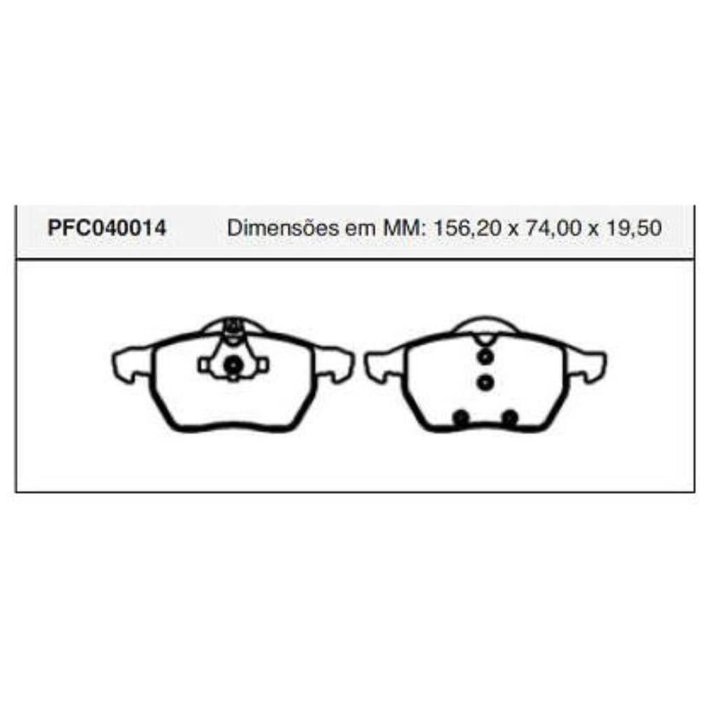 Pastilha Freio Dianteira Teves - Cofap - PFC040014 - (1)