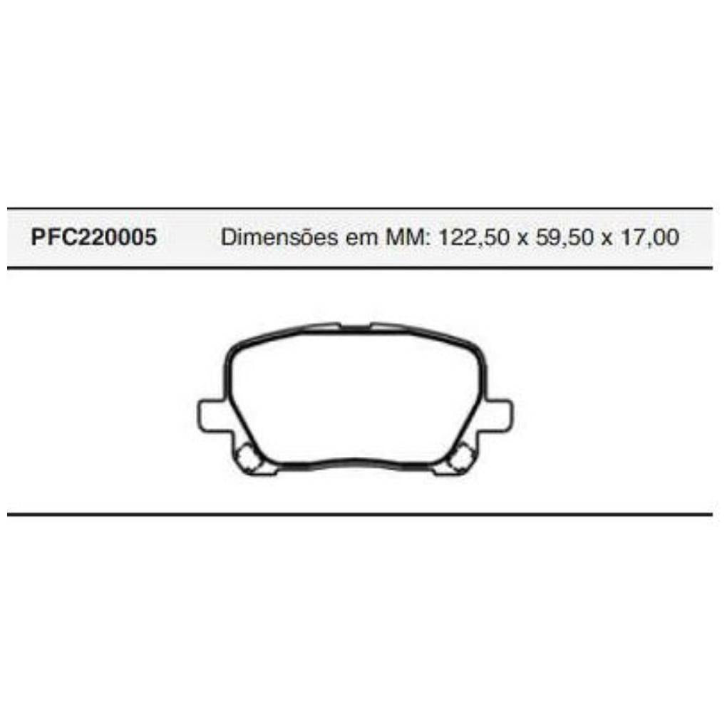 Pastilha Freio Dianteira Teves - Cofap - PFC220005 - (1)