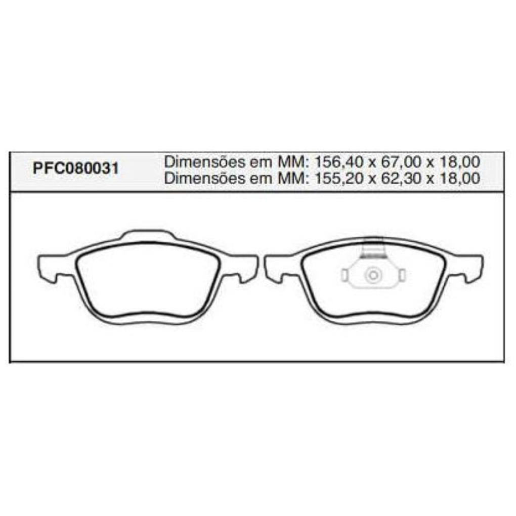 Pastilha Freio Dianteira Teves - Cofap - PFC080031 - (1)