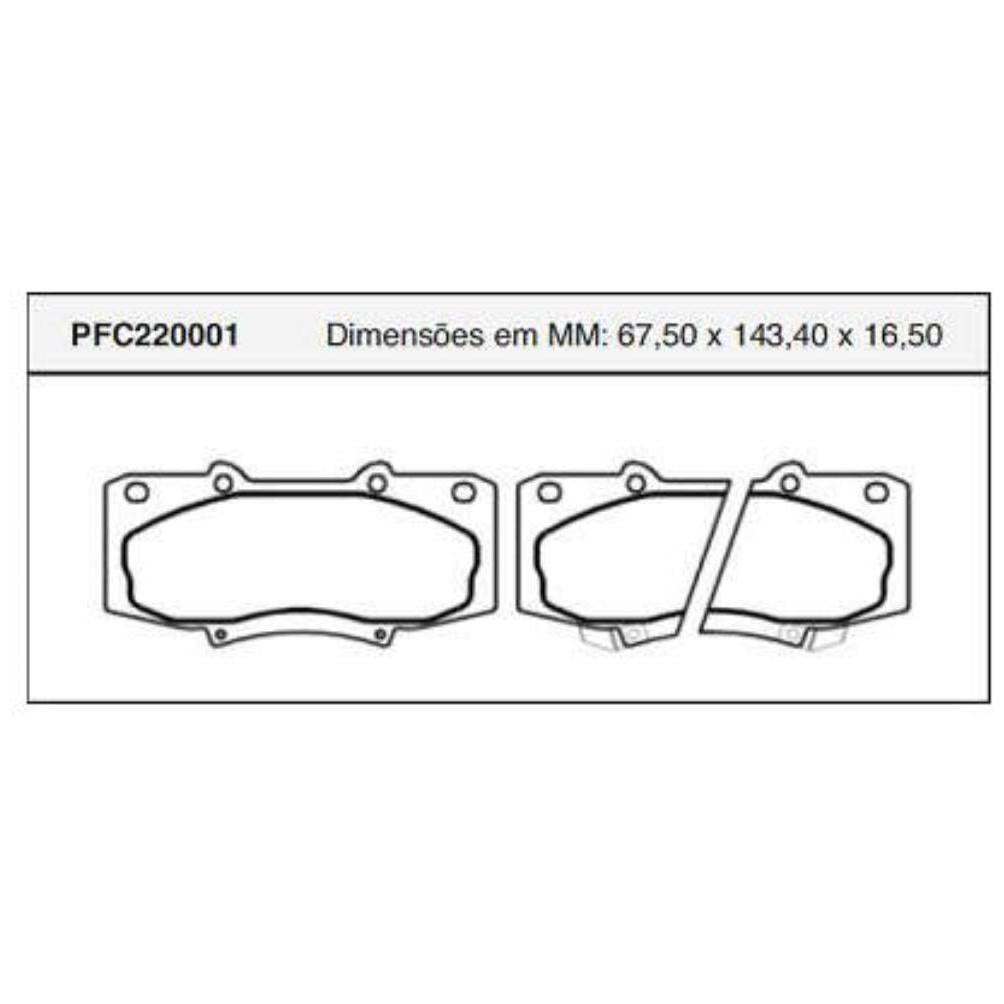 Pastilha Freio Dianteira Teves - Cofap - PFC220001 - (1)