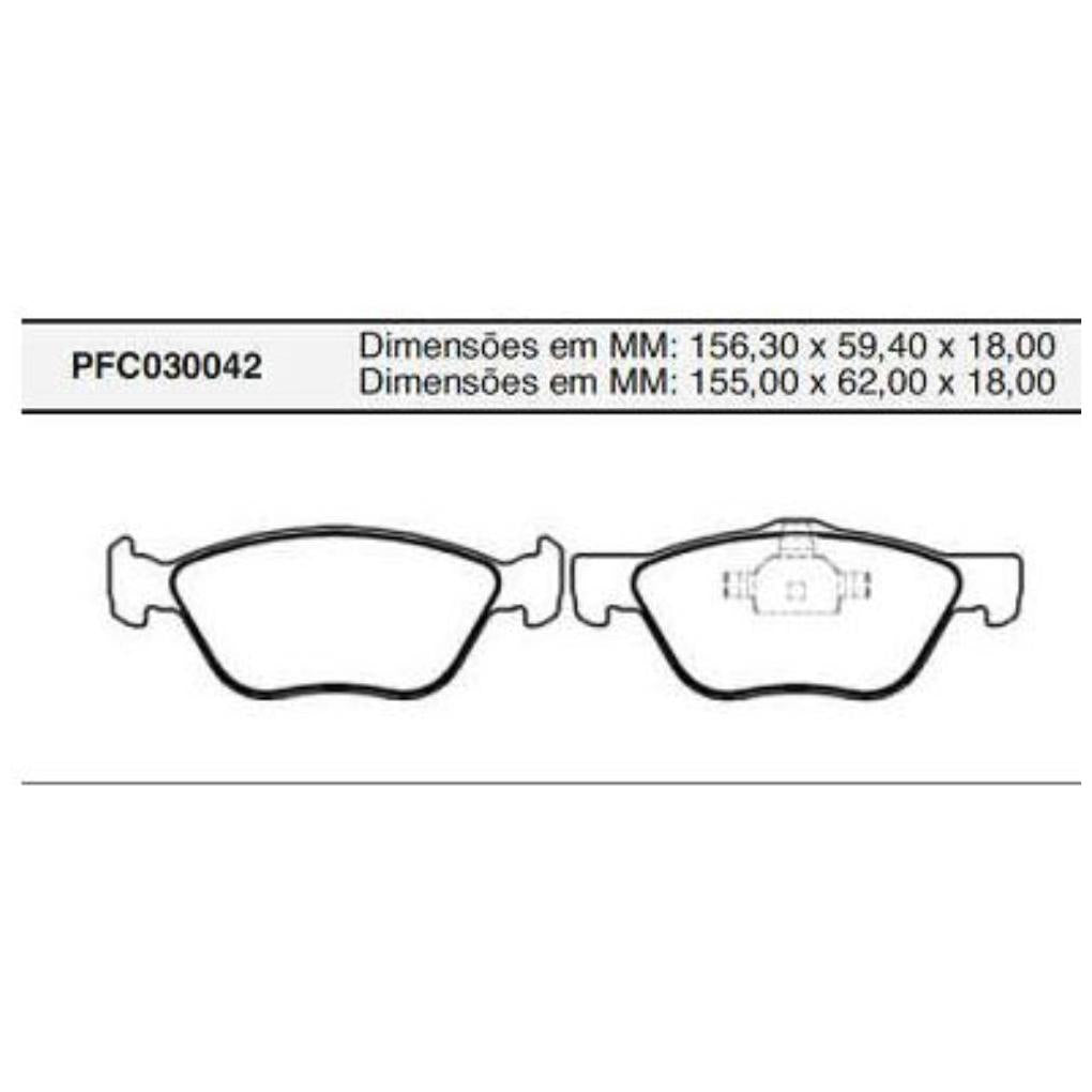 Pastilha Freio Dianteira Teves - Cofap - PFC030042 - (1)