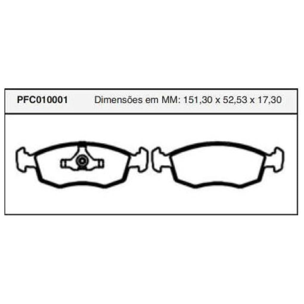 Pastilha Freio Dianteira Teves - Cofap - PFC010001 - (1)