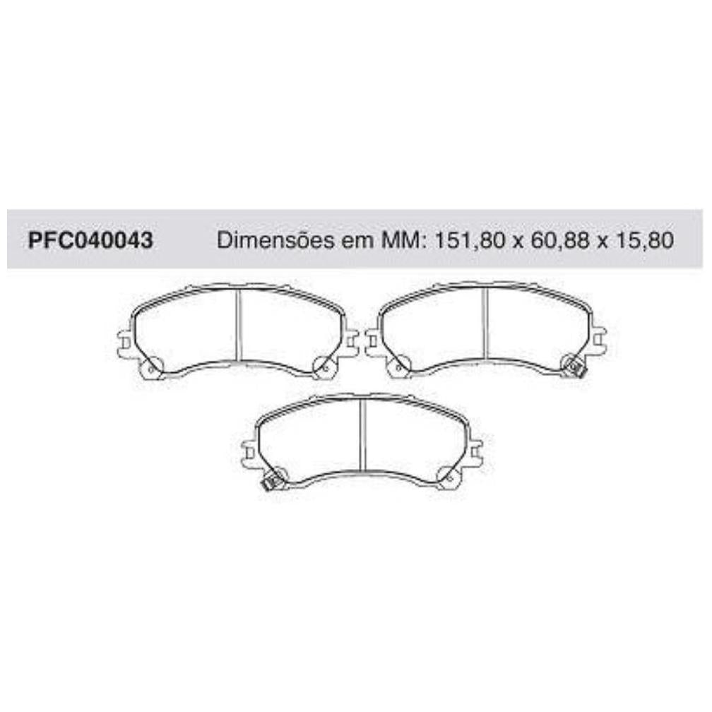 Pastilha Freio Dianteira Teves - Cofap - PFC040043 - (1)