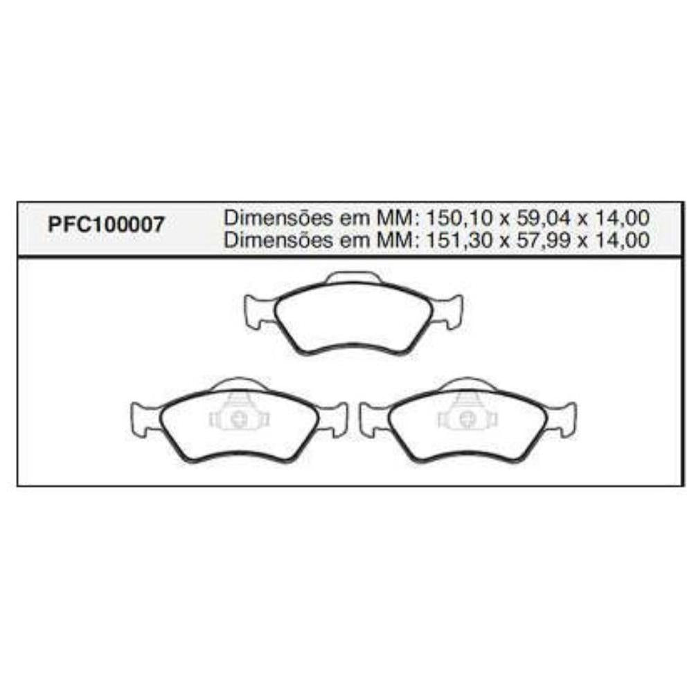 Pastilha Freio Dianteira Teves - Cofap - PFC100007 - (1)