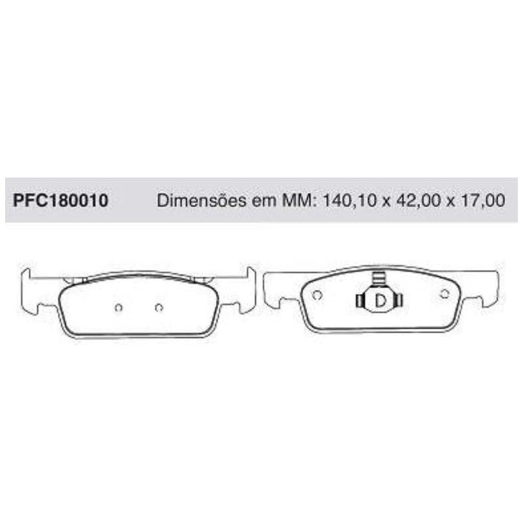 Pastilha Freio Dianteira Teves - Cofap - PFC180010 - (1)