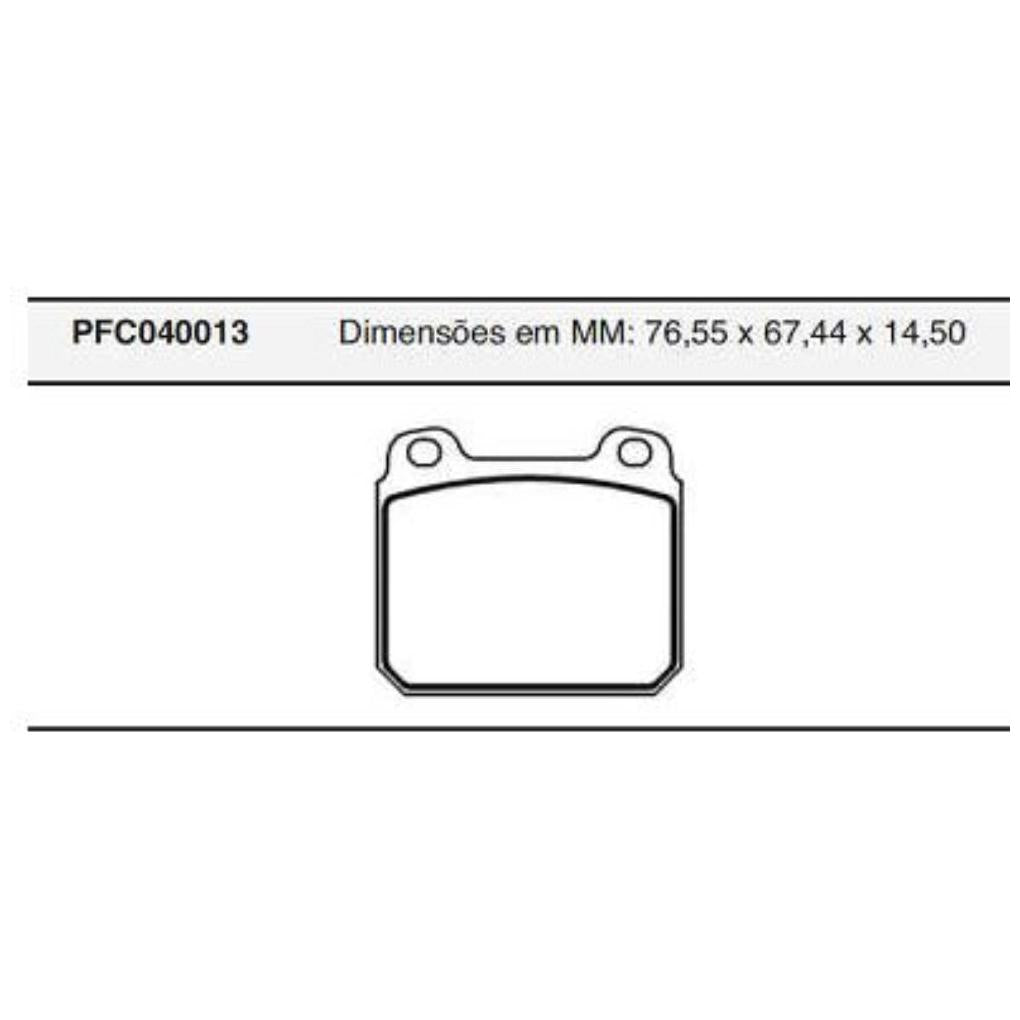 Pastilha Freio Dianteira Teves - Cofap - PFC040013 - (1)