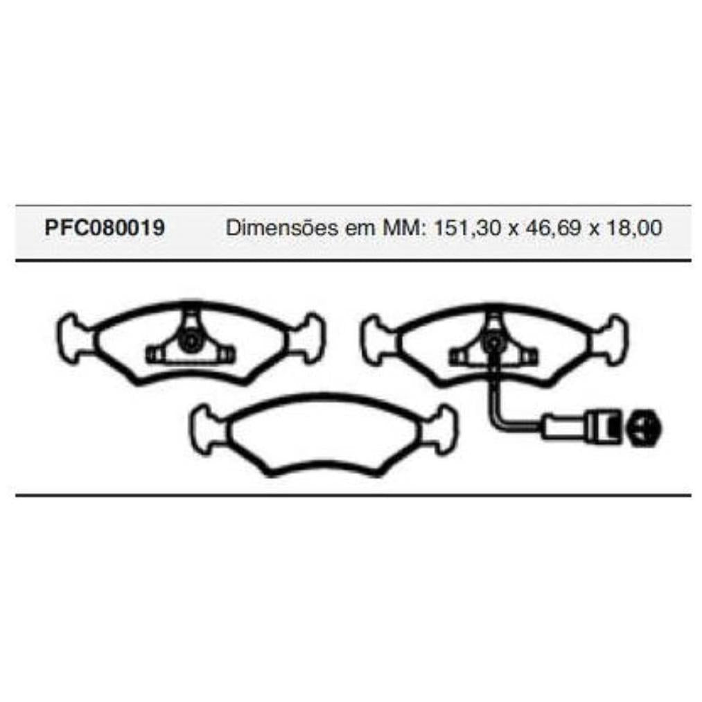 Pastilha Freio Dianteira Teves - Cofap - PFC080019 - (1)