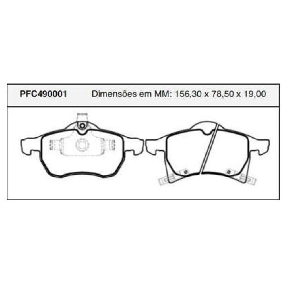 Pastilha Freio Dianteira Teves Troller T4 - Cofap - PFC490001 - (1)