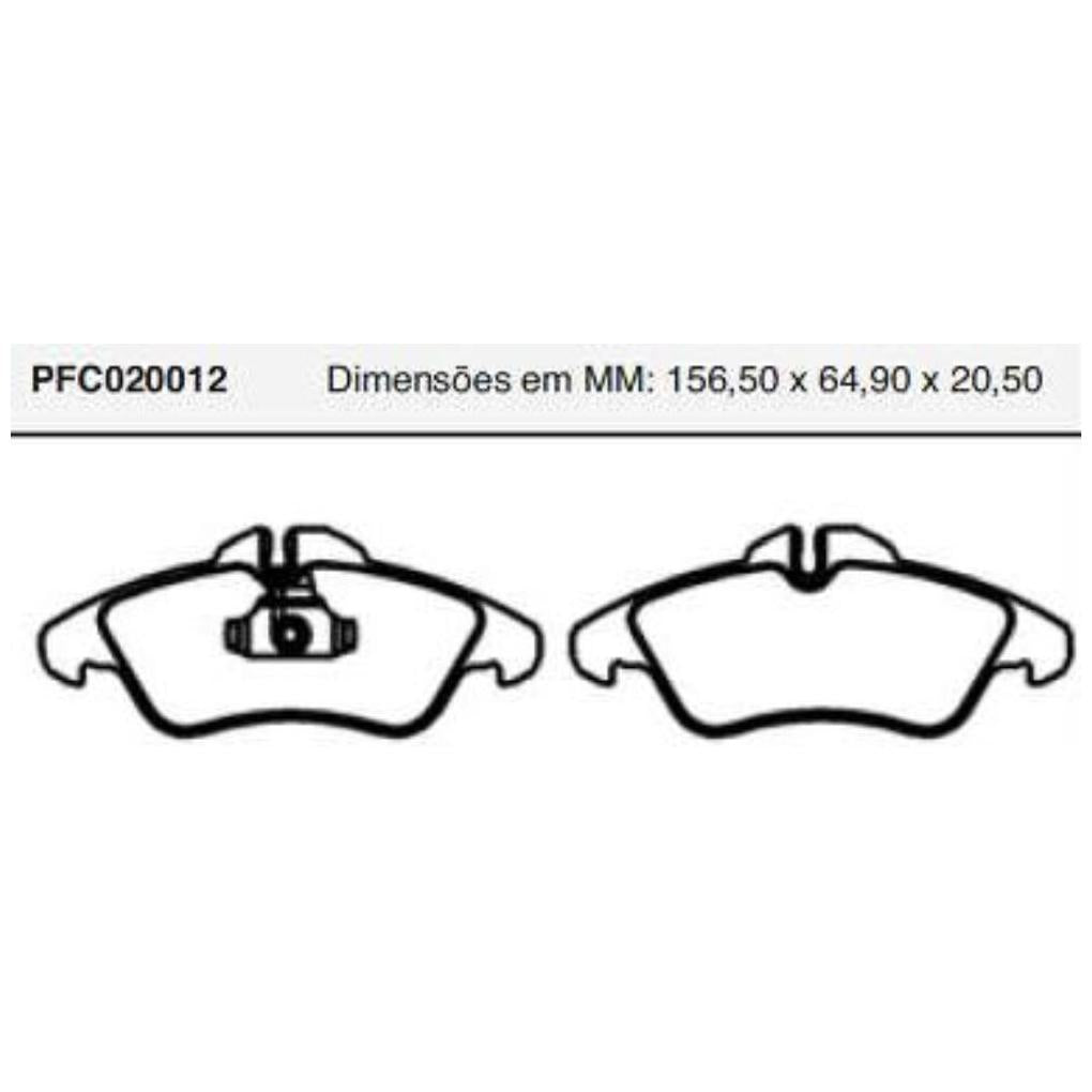 Pastilha Freio Dianteira Teves - Cofap - PFC020012 - (1)