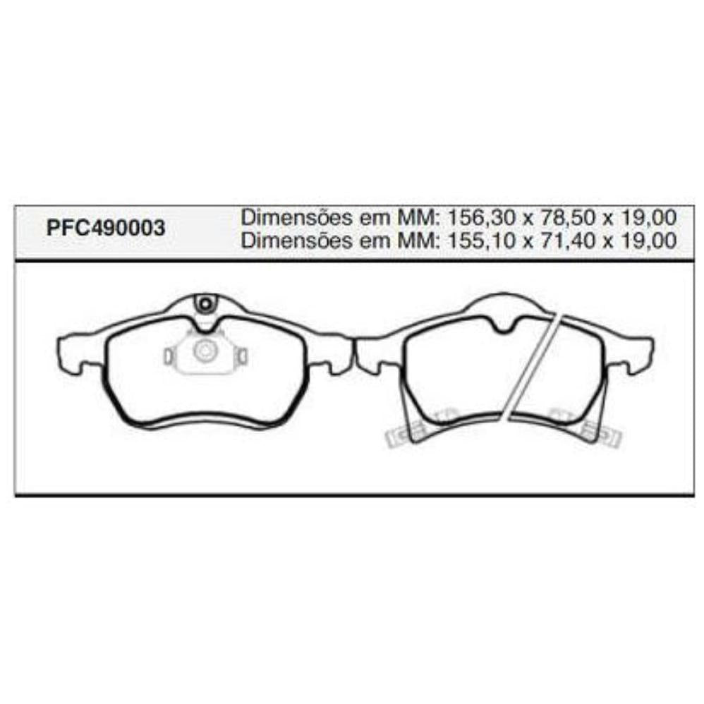 Pastilha Freio Dianteira Teves - Cofap - PFC490003 - (1)