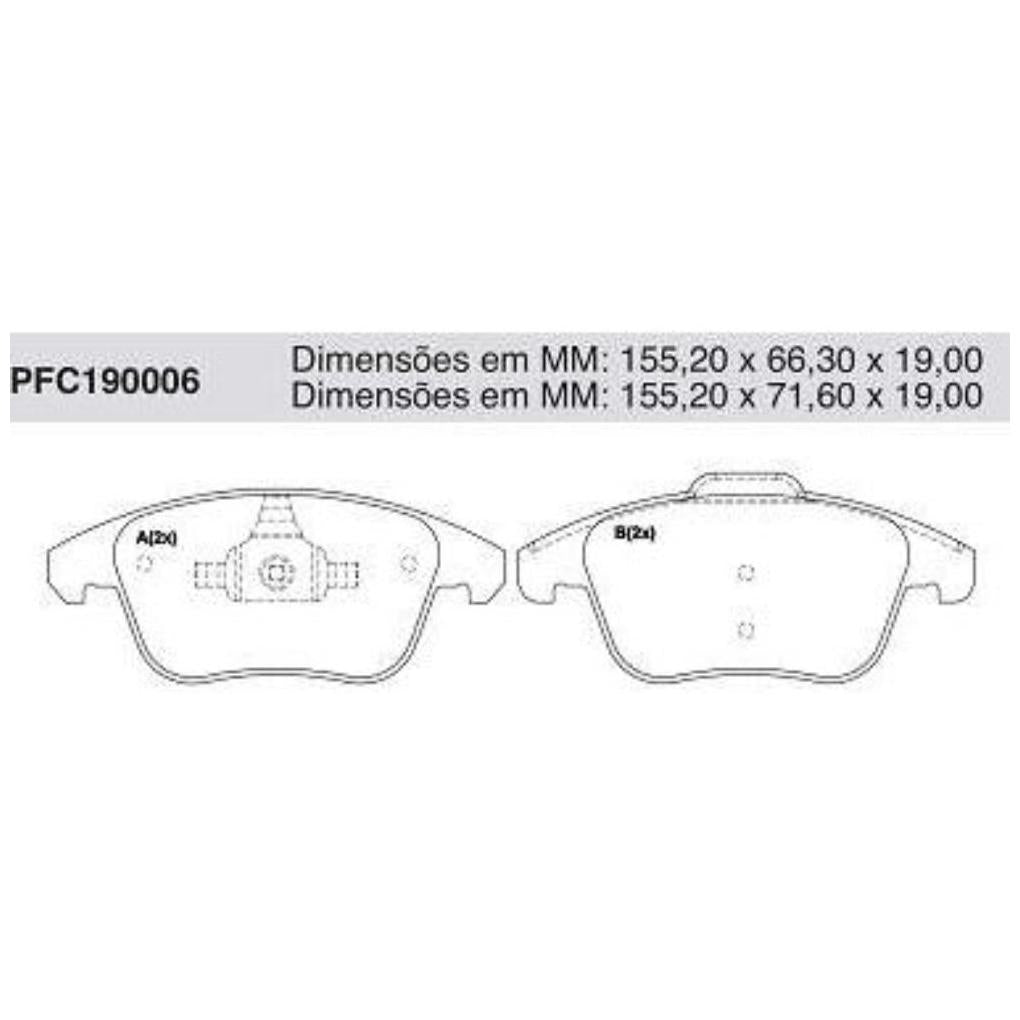 Pastilha Freio Dianteira Teves - Cofap - PFC190006 - (1)