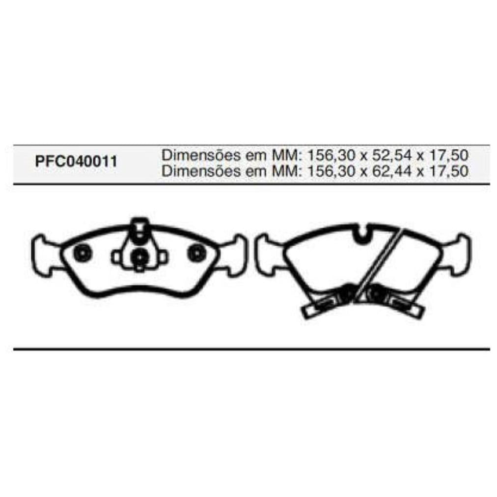 Pastilha Freio Dianteira Teves para Chevrolet Meriva e Zafira - Cofap - PFC040011 - (1)