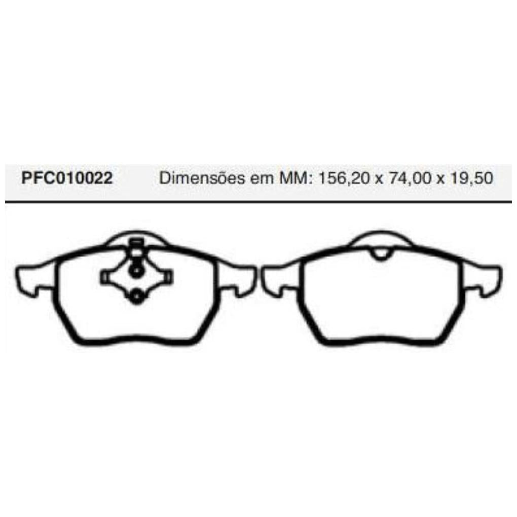 Pastilha Freio Dianteira Teves - Cofap - PFC010022 - (1)