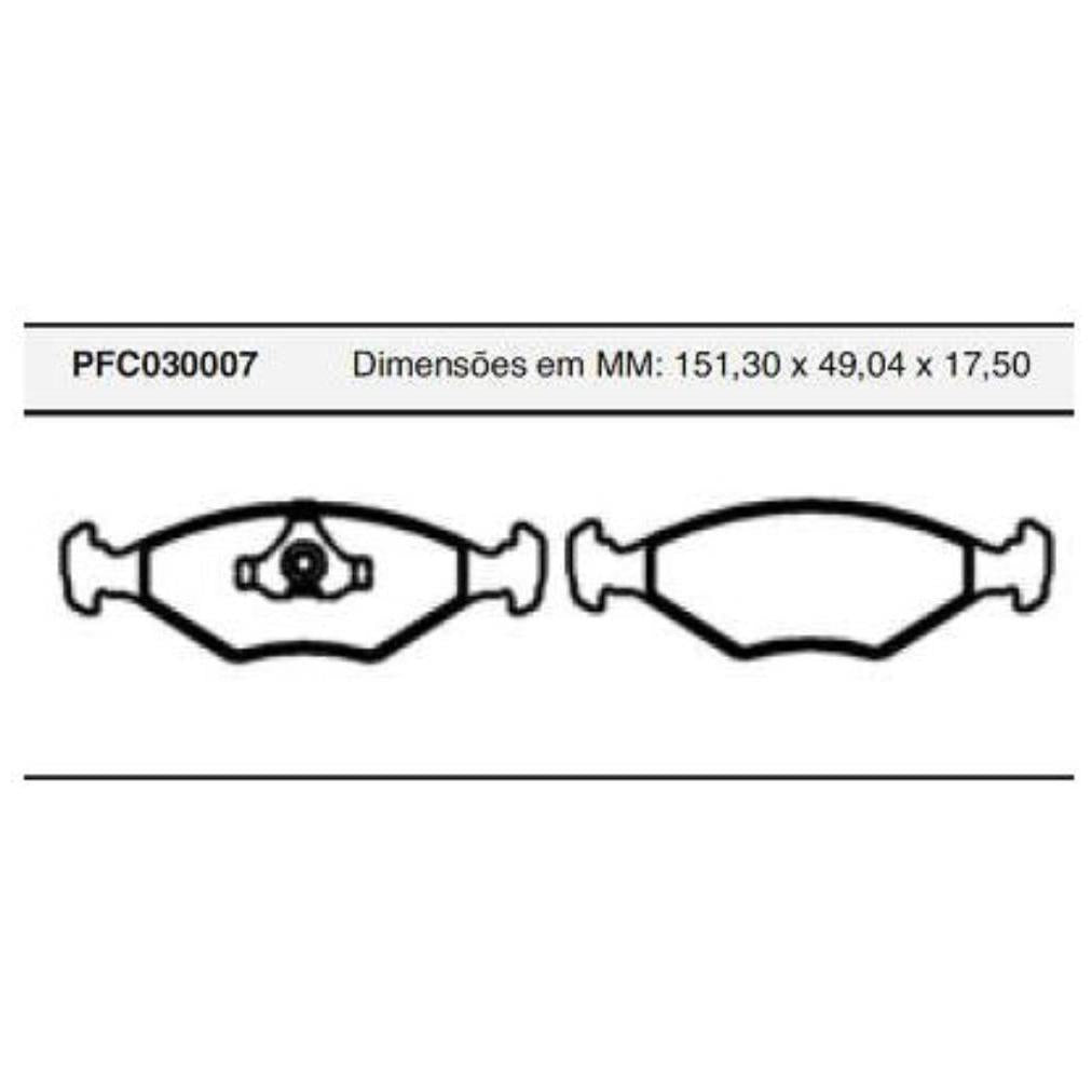 Jogo Pastilha Freio Dianteira Teves - Cofap - PFC030007 - (1)