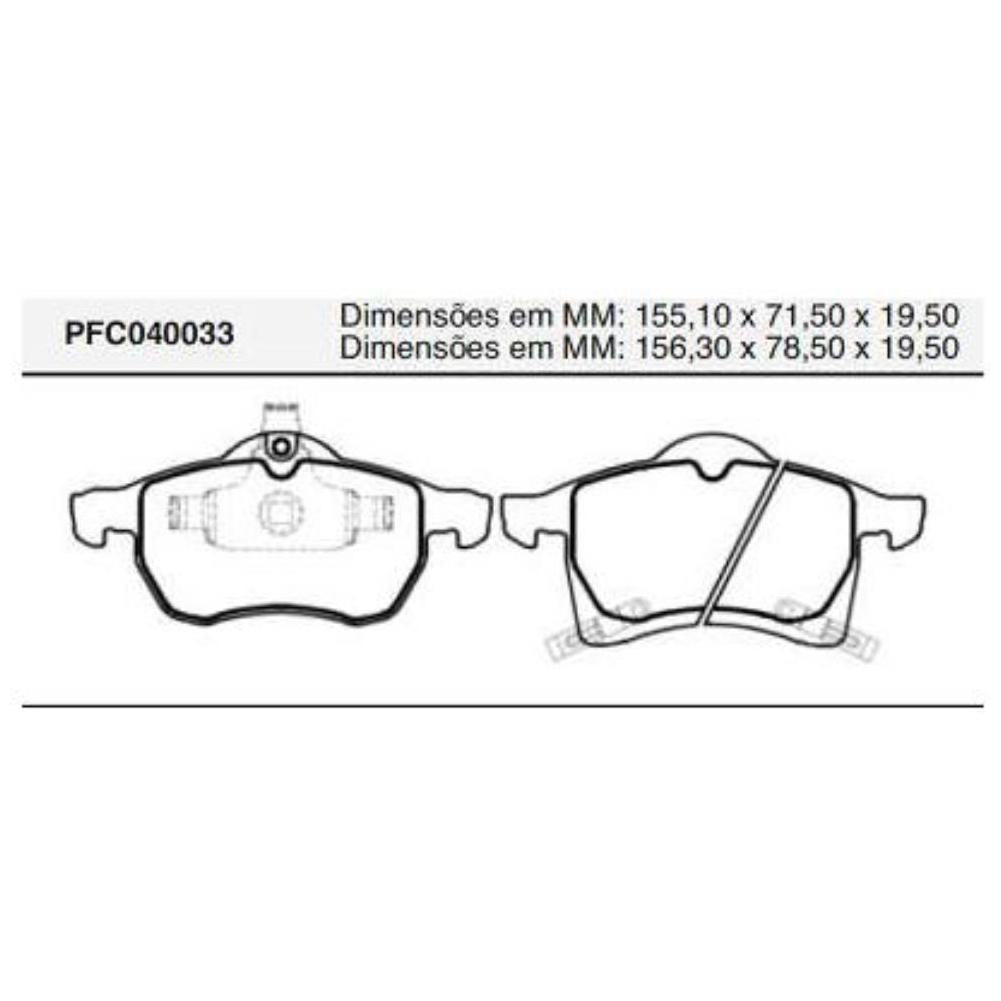 Pastilha Freio Dianteira Teves - Cofap - PFC040033 - (1)