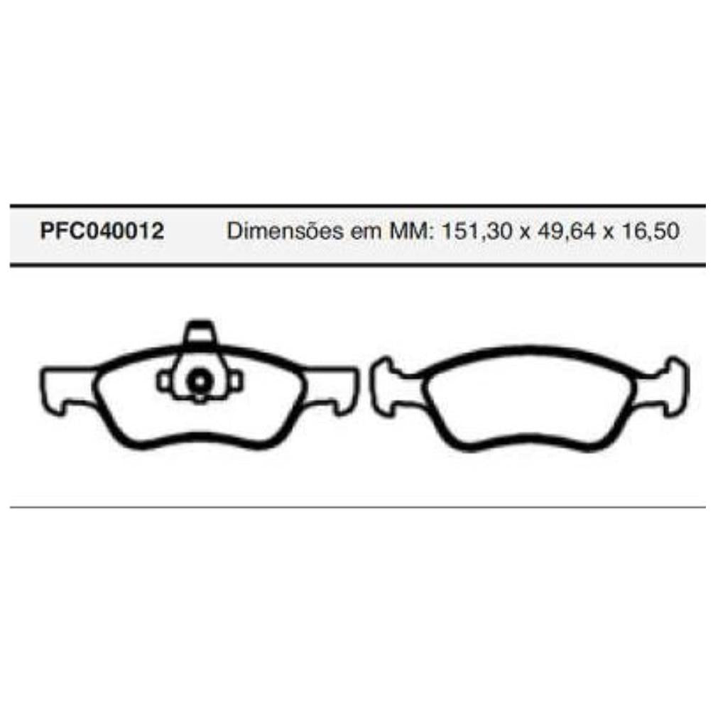 Pastilha Freio Dianteira Teves Chevrolet Astra - Cofap - PFC040012 - (1)