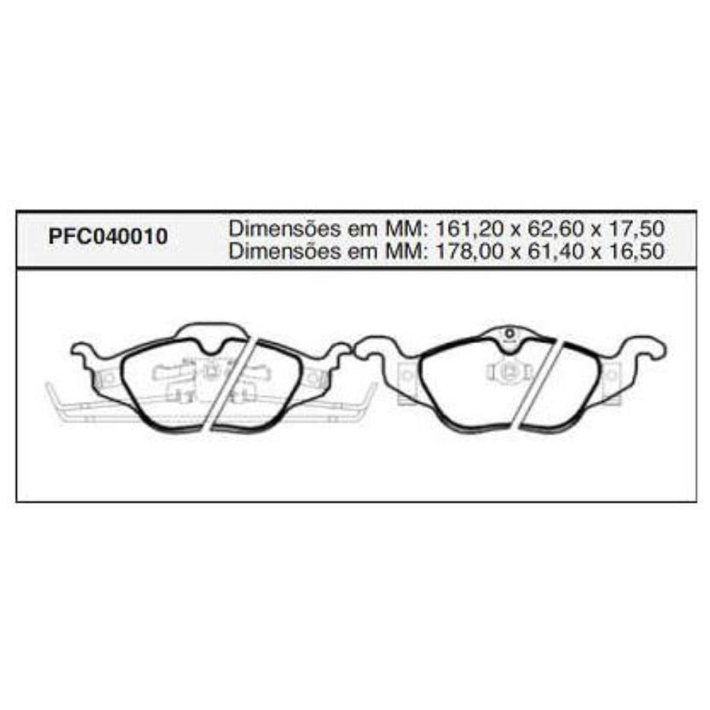 Pastilha Freio Dianteira Teves Chevrolet Astra - Cofap - PFC040010 - (1)