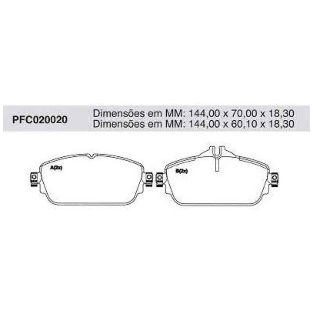 Pastilha Freio Dianteira Trw - Cofap - PFC020020 - (1)