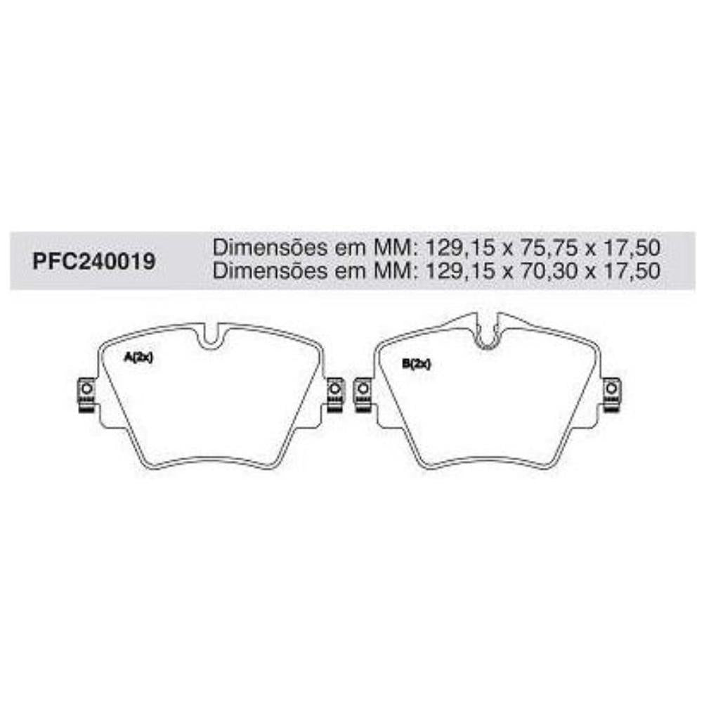 Jogo Pastilha Freio Dianteira Trw - Cofap - PFC240019 - (1)