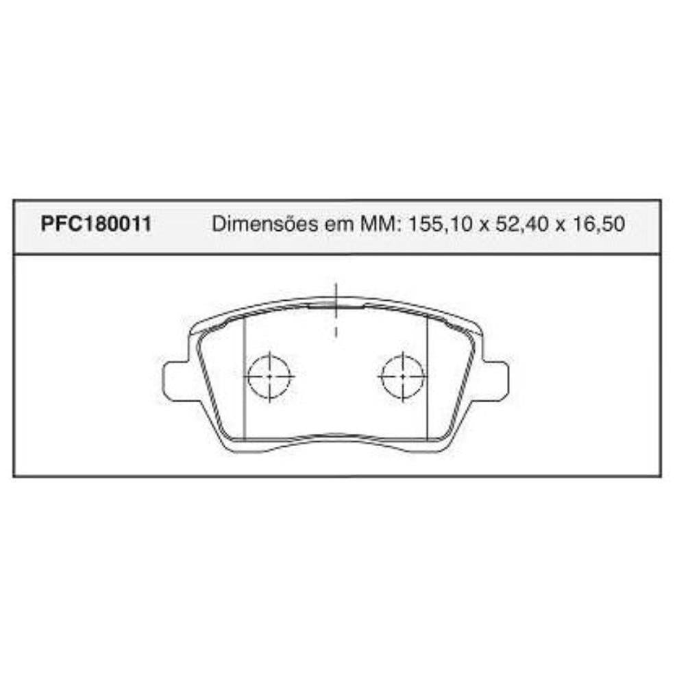 Jogo Pastilha Freio Dianteira Varga - Cofap - PFC180011 - (1)
