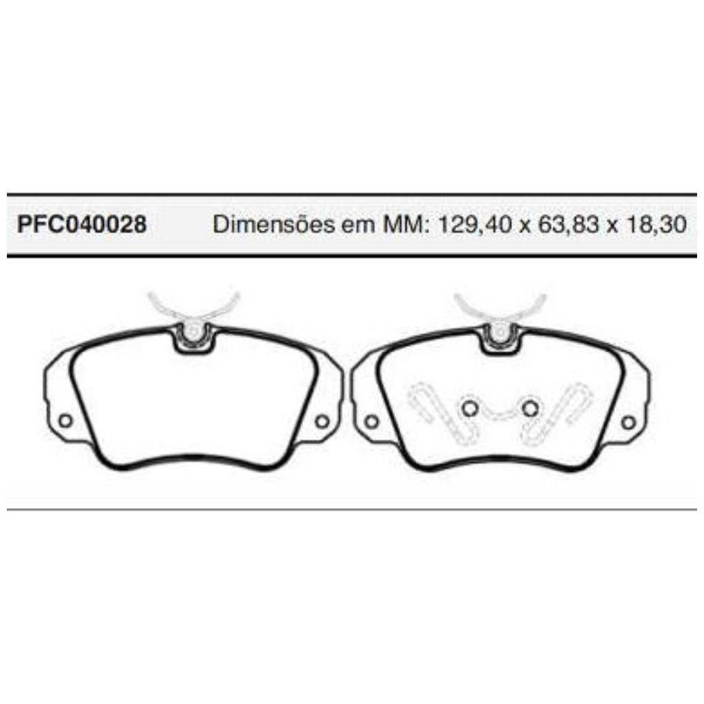 Pastilha Freio Dianteira Varga - Cofap - PFC040028 - (1)