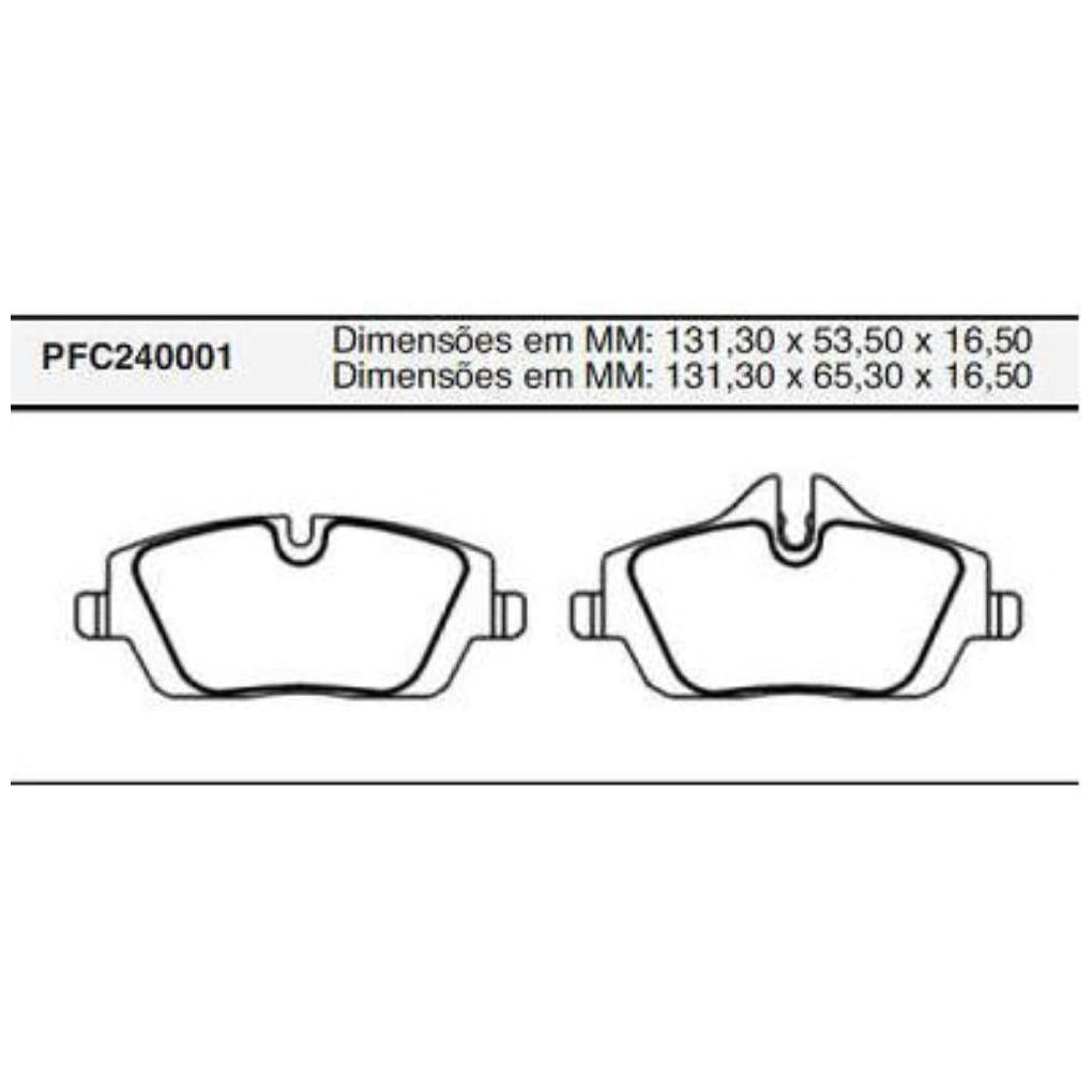 Pastilha Freio Dianteira Varga - Cofap - PFC240001 - (1)