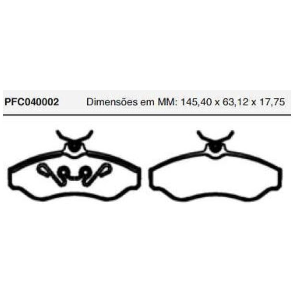 Jogo Pastilha Freio Dianteira Varga / Trw - Cofap - PFC040002 - (1)