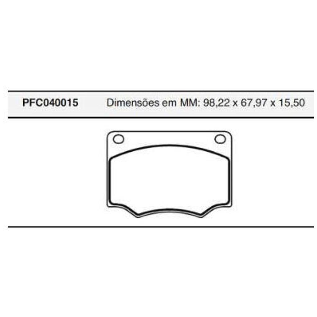 Pastilha Freio Dianteira Varga / Trw - Cofap - PFC040015 - (1)