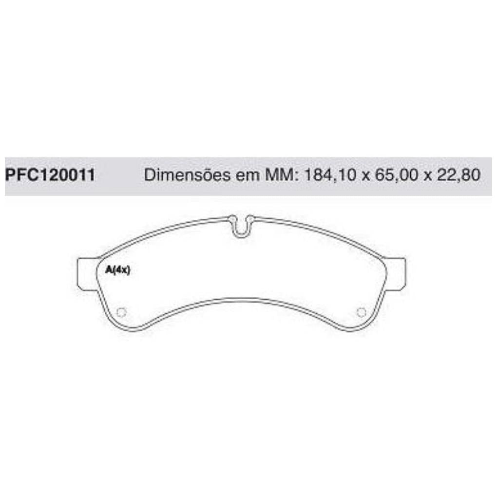 Pastilha Freio Traseira Iveco Daily - Cofap - PFC120011 - (1)
