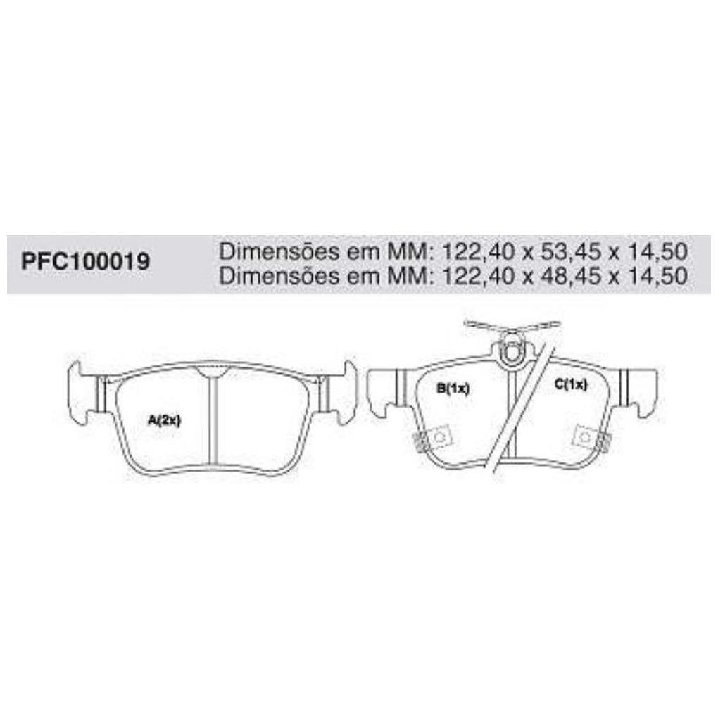Pastilha Freio Traseira - Cofap - PFC100019 - (1)